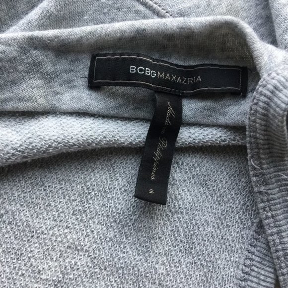 Myla Draped Open-Back Sweater Dress, Gray BCBG - Picture 5 of 8